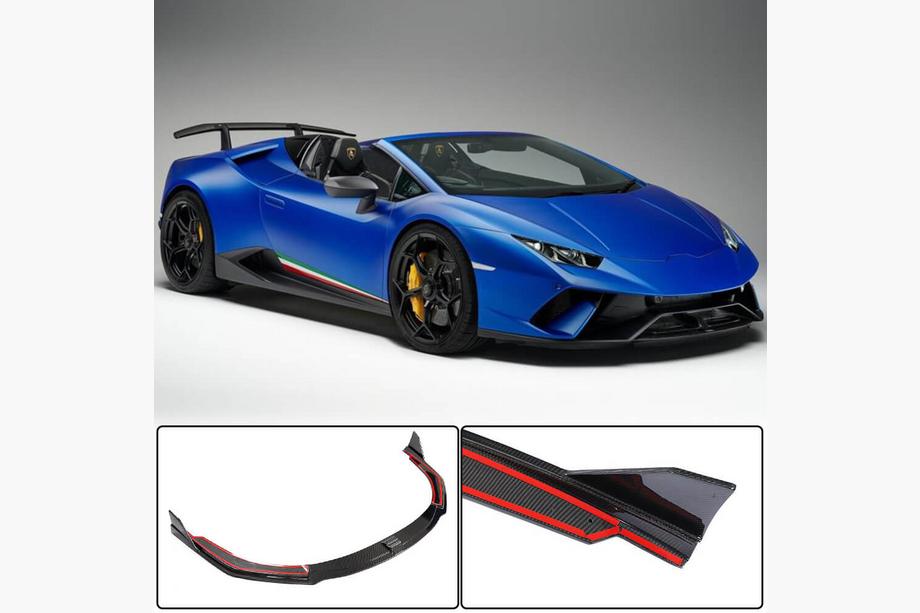 Накладка на передний бампер Lip V2 (Карбон) Image Накладка на передний бампер Lip V2 (Карбон) Image