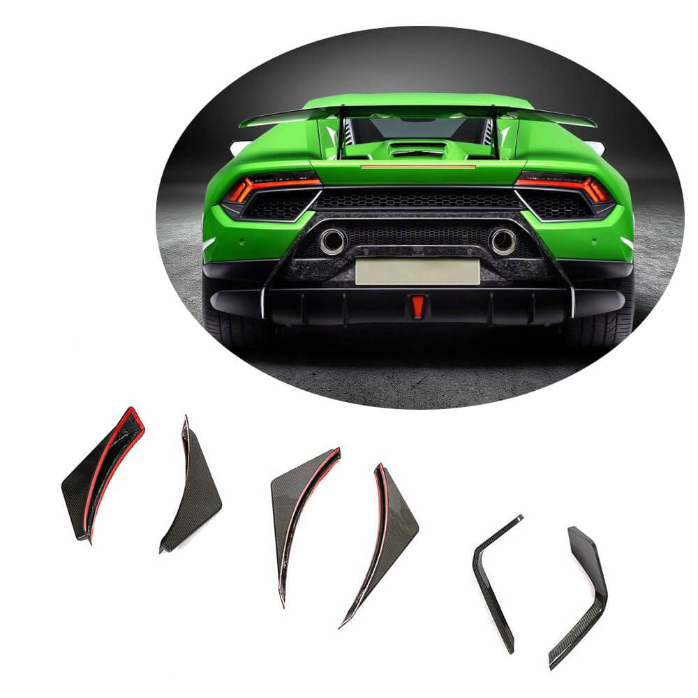 Дифузор заднього бампера V2 (Карбон) для Lamborghini Huracan 2014- рр