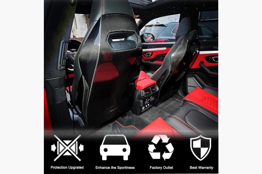 Lamborghini Urus 2018- гг. Чехлы на сиденья (Карбон) Фото 2