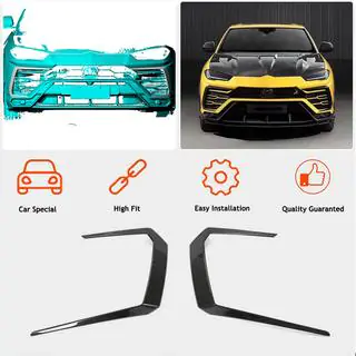 Накладки Flap на Передний Бампер (Dry Carbon) Lamborghini Urus 2018- гг. фото 2