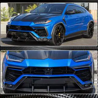 Накладки Flap на Передний Бампер (Dry Carbon) Lamborghini Urus 2018- гг. фото 4