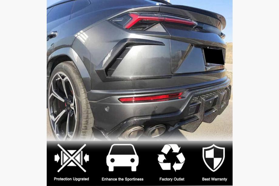Lamborghini Urus 2018- гг. Накладки на задний бампер (Dry Carbon) Фото 5