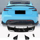 Tesla Model 3 2017- гг. Диффузор заднего бампера ABS V6 фото 1