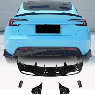 Диффузор заднего бампера ABS V6 Tesla Model 3 2017- гг. фото 1