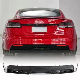 Диффузор заднего бампера (2021+, Карбон) Tesla Model S 2012– гг. фото 1