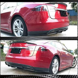 Диффузор заднего бампера FRP V2 Tesla Model S 2012– гг. фото 4