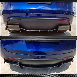 Задний диффузор V2 (2020-2025, Карбон) Tesla Model Y 2020- гг. фото 4