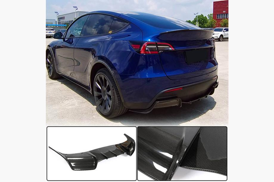 Tesla Model Y 2020- гг. Задний диффузор V2 (2020-2025, Карбон) Фото 1