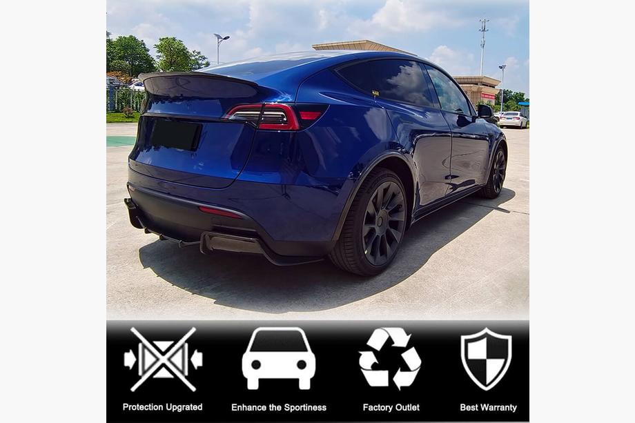 Tesla Model Y 2020- гг. Задний диффузор V2 (2020-2025, Карбон) Фото 3