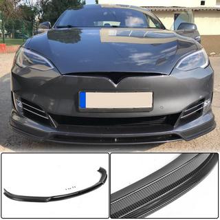 Передний Бампер Лип Карбон V3 (2016-2020) Tesla Model S 2012– гг. фото 1