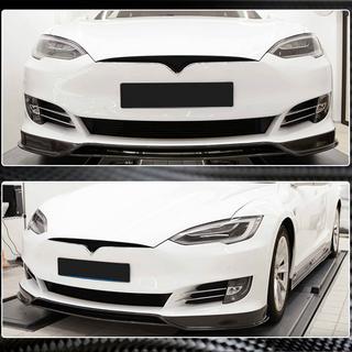 Передний Бампер Лип Карбон V3 (2016-2020) Tesla Model S 2012– гг. фото 3
