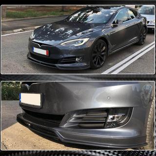 Передний Бампер Лип Карбон V3 (2016-2020) Tesla Model S 2012– гг. фото 4