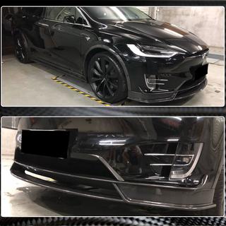 Передний Бампер Лип Карбон V3 (2016-2020) Tesla Model X 2015- гг. фото 4