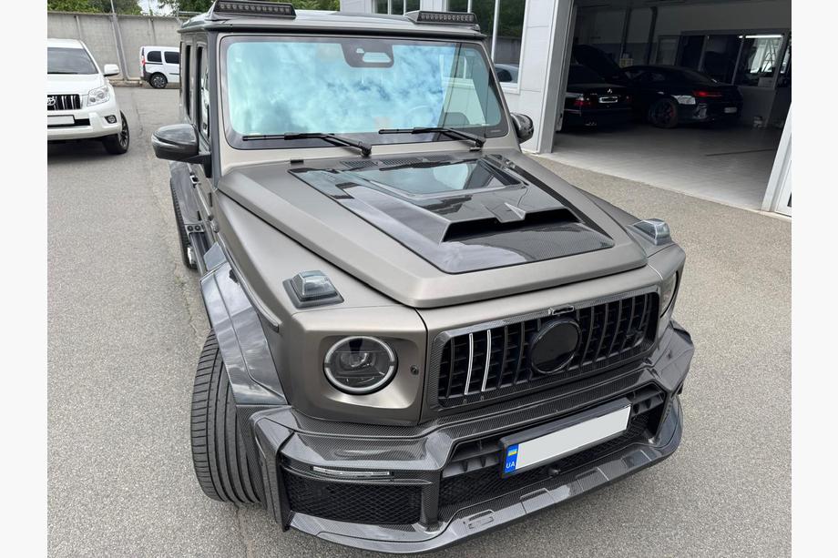 Mercedes G class W465 2025- гг. Рамка решетки радиатора Carbon V1 Фото 12