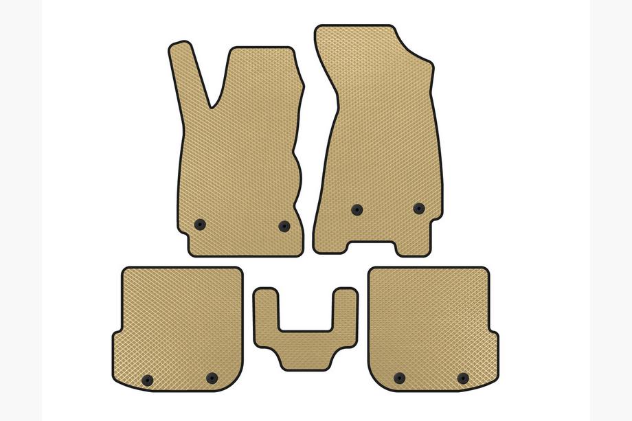 Audi A4 B5 1994-2001 гг. Коврики EVA (Sedan, Бежевые) Image