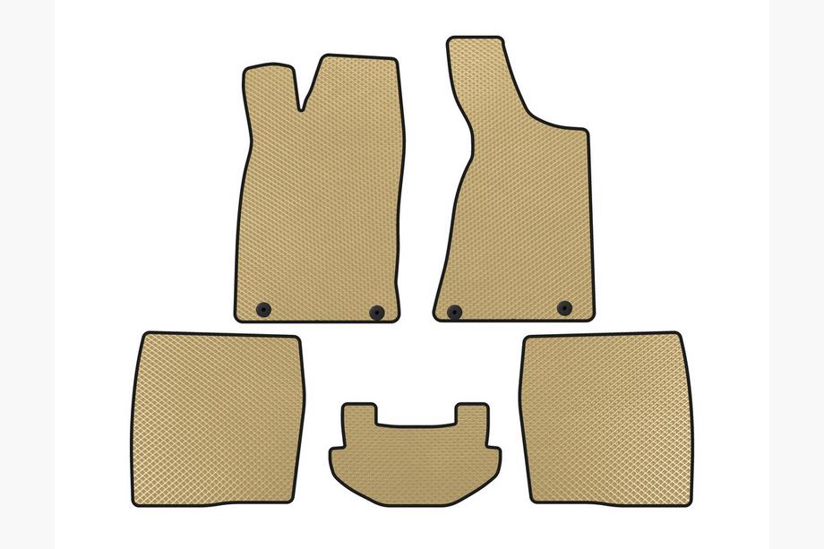 Audi 80/90 1987-1996 гг. Коврики EVA (1987-1991, седан, бежевый) Image