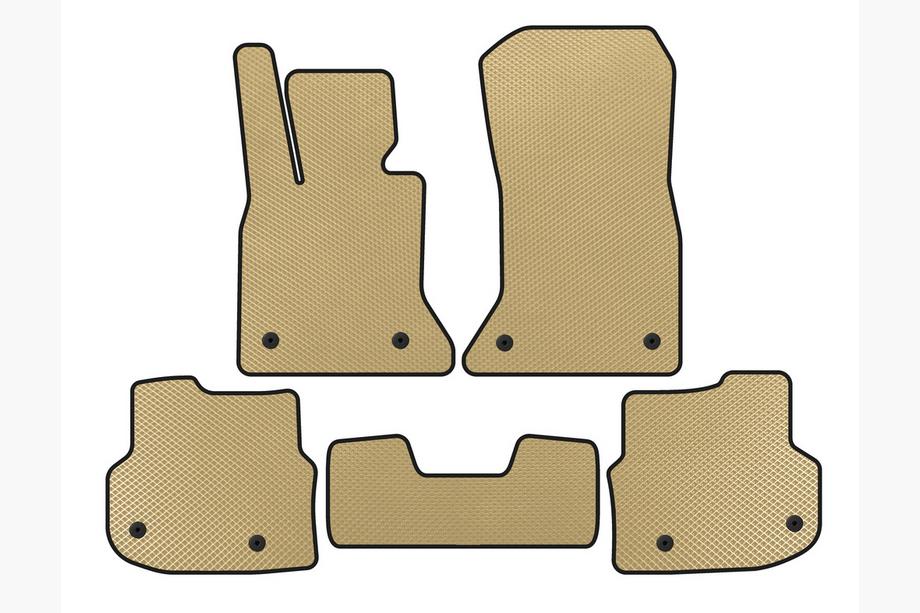 BMW 5 серия F10/F11 2010–2016 гг. Коврики 2010-2013 (EVA, бежевые) Image