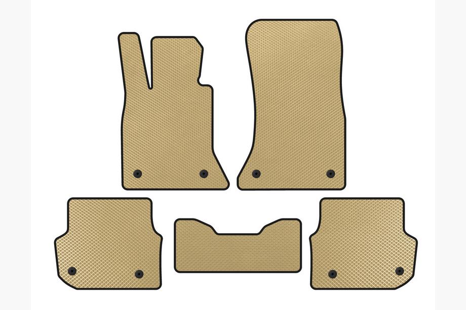 BMW 5 серия F10/F11 2010–2016 гг. Коврики EVA (для F-11, Бежевые) Image