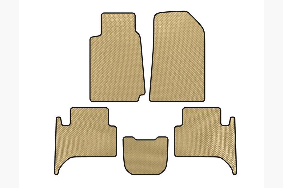 Chevrolet Trailblazer 2012-2019 гг. Коврики EVA (2 ряда, Бежевые) Image