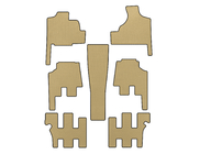 Chrysler Voyager 2001-2007 гг. Коврики EVA (для Grand Voyager, АКПП, Бежевые) фото 3