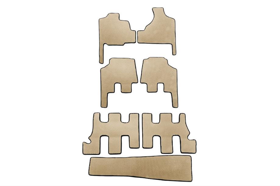 Chrysler Voyager 2001-2007 гг. Коврики EVA (для Grand Voyager, АКПП, Бежевые) Image