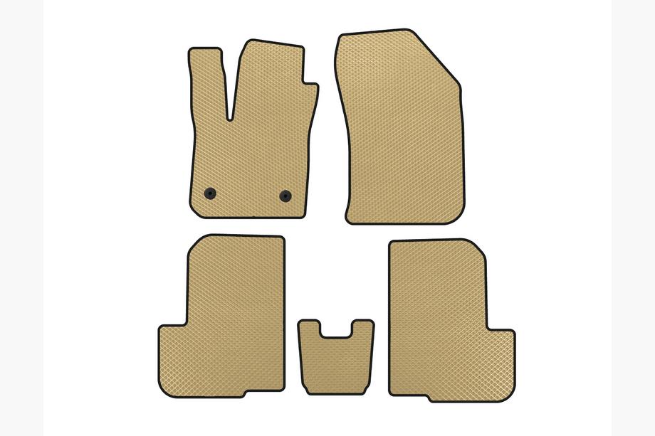 Dacia Lodgy 2012-2022 гг. Коврики EVA (2 ряда, 7-местный, Бежевые) Image