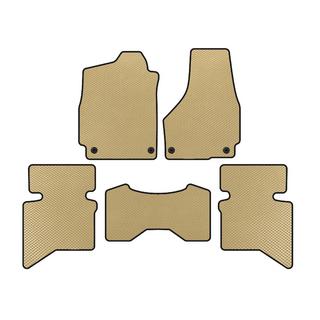 Коврики EVA (2009+, 5-местный/Двойная кабина, Бежевые) Dodge RAM