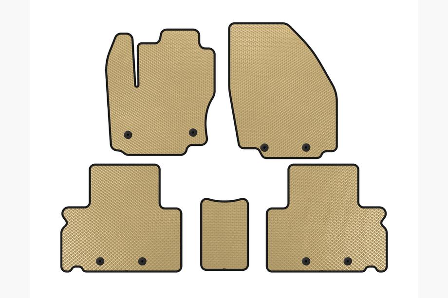 Ford S-Max 2007-2014 гг. Коврики EVA (Бежевые) Image