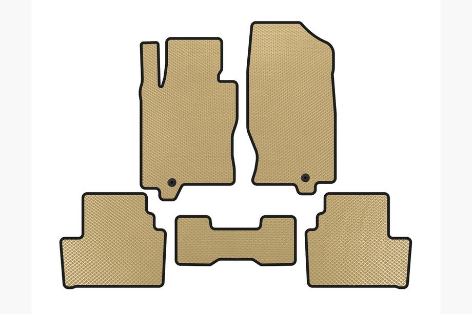 Infiniti G25/G35/37 (V36/CV36) 2006-2015 гг. Коврики EVA (G35 S, Купе, Бежевые) Image