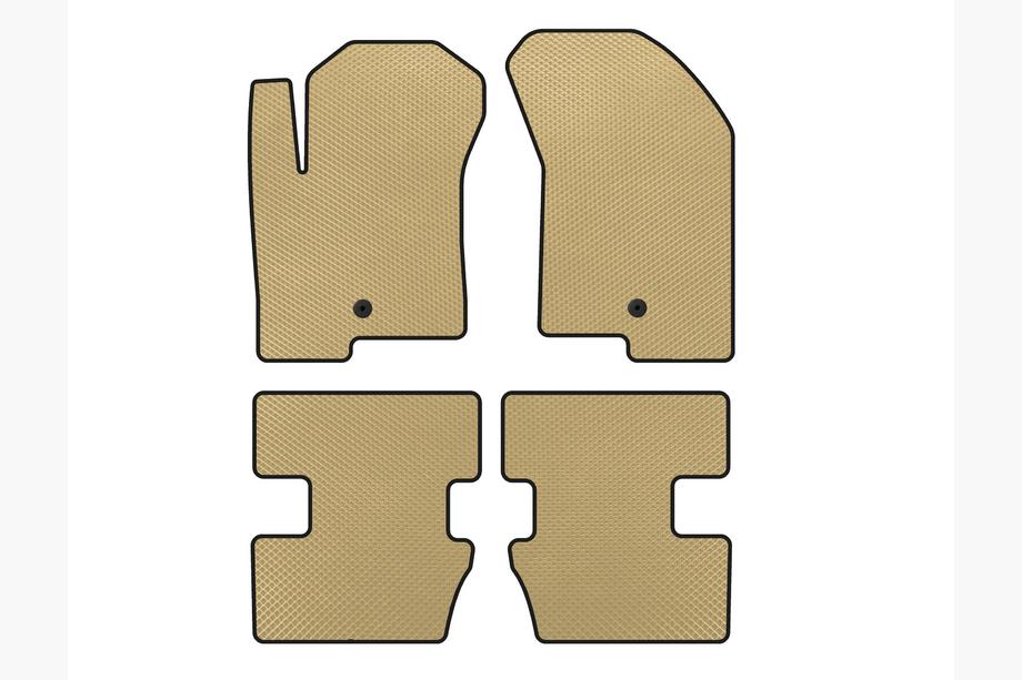 Jeep Compass 2006-2016 гг. Коврики EVA (2006-2011, Бежевые) Image