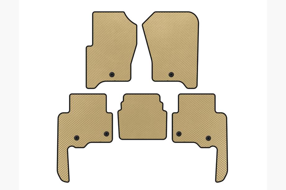 Land Rover Discovery IV 2009-2017 гг. Коврики EVA V2 (Бежевые) Image