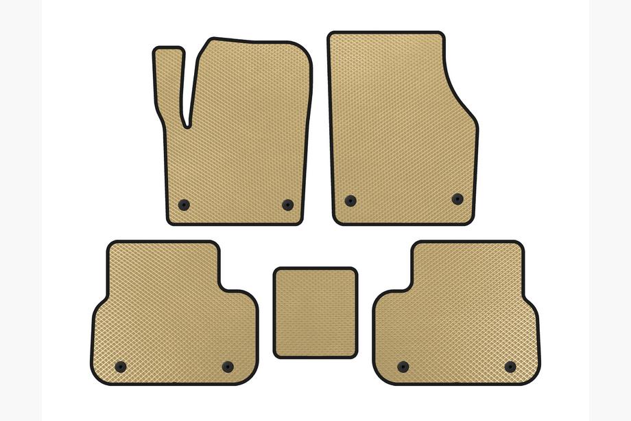 Land Rover Discovery Sport 2014- гг. Коврики EVA (2014-2019, 2 ряда, Бежевые) Image