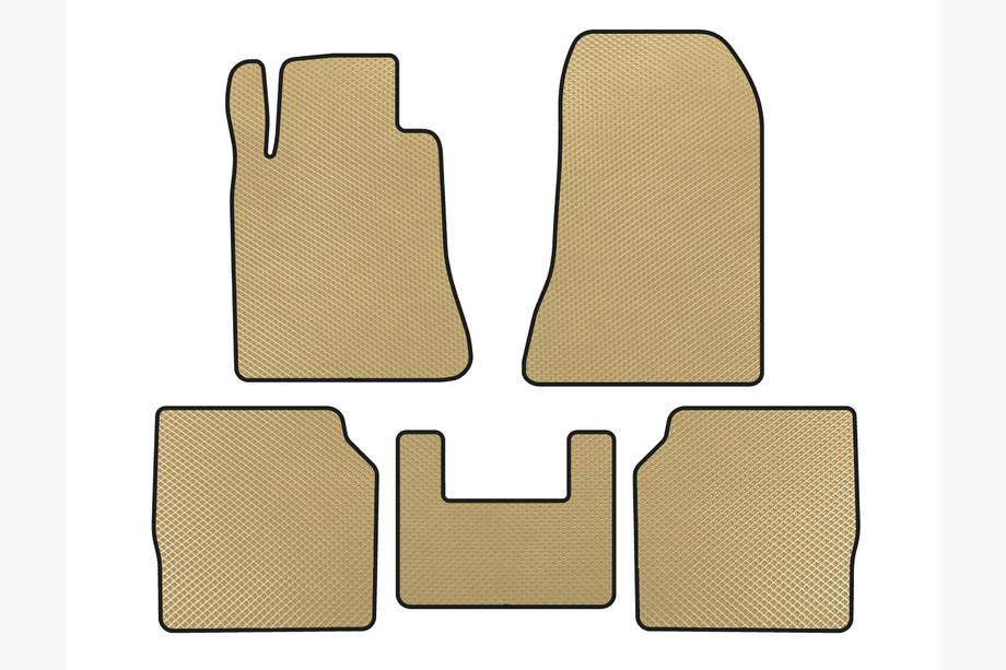 Mercedes S-сlass W140 1991-1998 гг. Коврики EVA (SD, Длинная база, Бежевые) Image