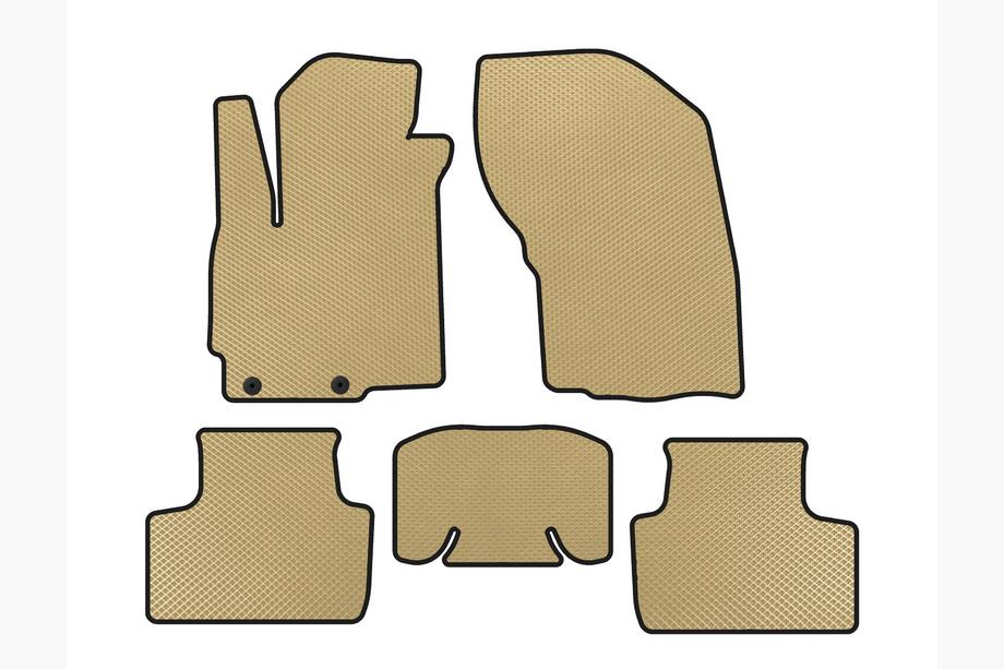Mitsubishi ASX 2010-2023 гг. Коврики EVA (2019-2023, Бежевые) Image