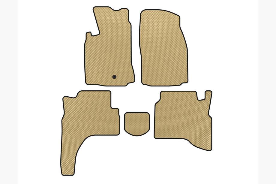 Mitsubishi Pajero Sport 1996-2007 гг. Коврики EVA (Бежевые) Image