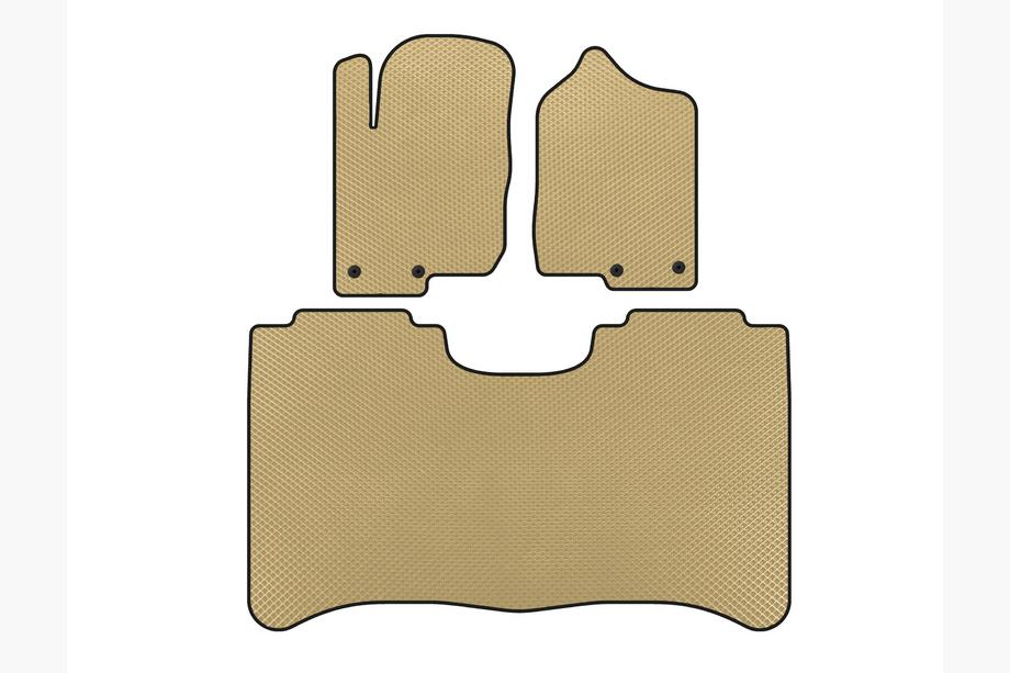 Nissan Titan 2004-2011 гг. Коврики EVA (Бежевые) Image