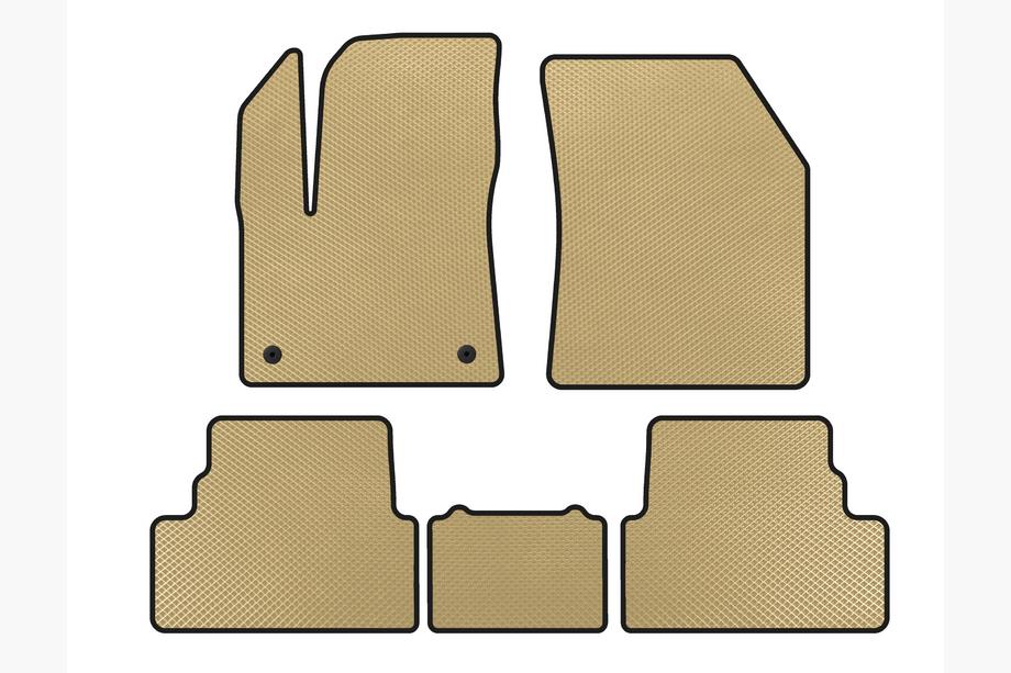 Opel Grandland X 2017- гг. Коврики EVA (2017-2021, Бежевые) Image