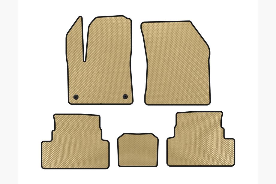 Peugeot 3008 2016-2023 гг. Коврики EVA (Бежевые) Image