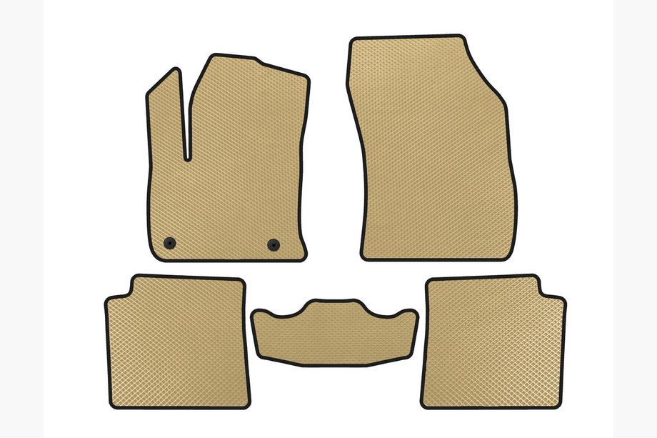 Peugeot 2008 2019- гг. Коврики EVA V1 (Электро, Бежевый) Image