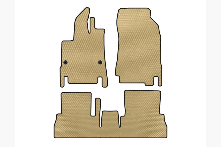 Peugeot Partner/Rifter 2019- гг. Коврики EVA (7-местный/Длинная база, Бежевые) Image