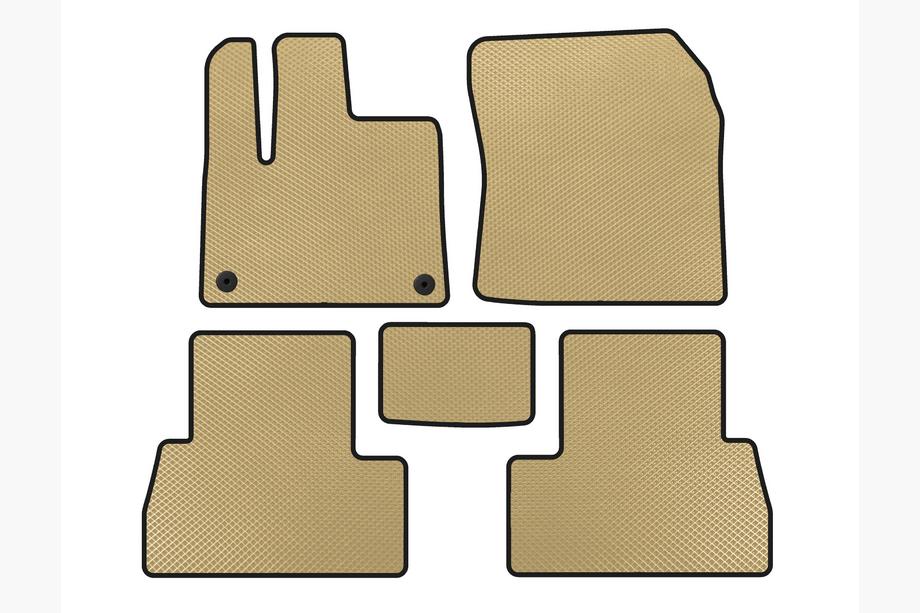 Peugeot Partner/Rifter 2019- гг. Коврики EVA (Длинная база, Бежевые) Image