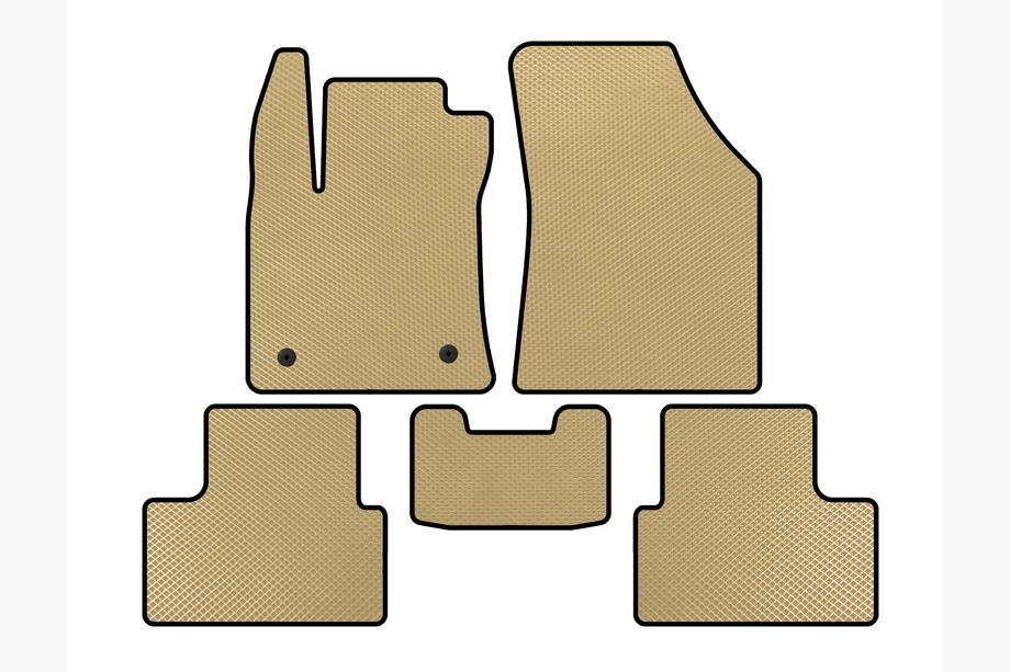 Renault Megane IV 2016-2025 гг. Коврики EVA (SD, Бежевые) Image