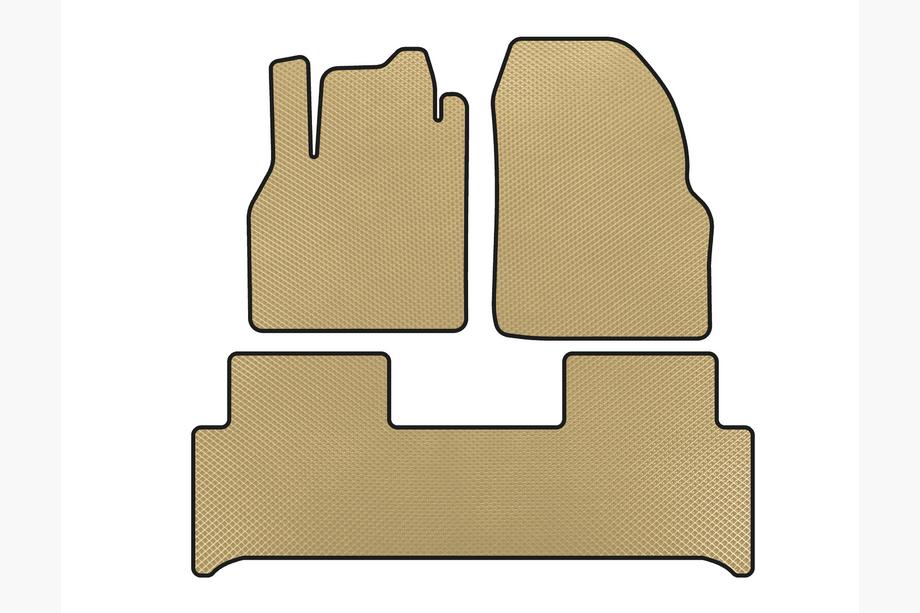 Renault Scenic/Grand 2003-2009 гг. Коврики EVA (Бежевые) Image