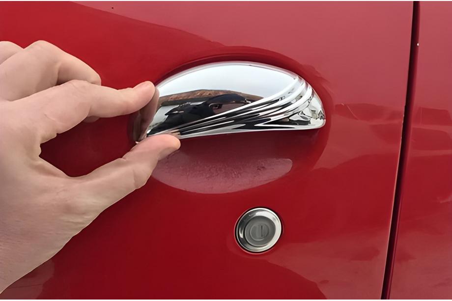 Toyota Aygo 2007-2014 гг. Хромированные Накладки на Ручки Дверей (4 шт, Нержавейка) Image