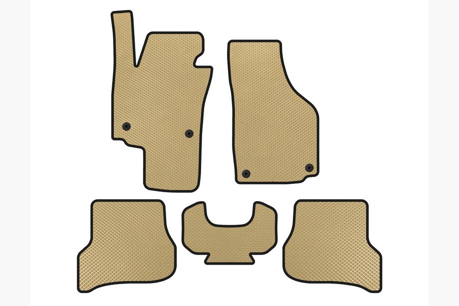 Seat Altea 2004-2015 гг. Коврики EVA (Бежевые) Image