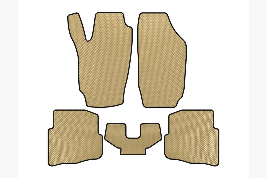 Seat Ibiza 2002-2009 гг. Коврики EVA (Бежевые) Image