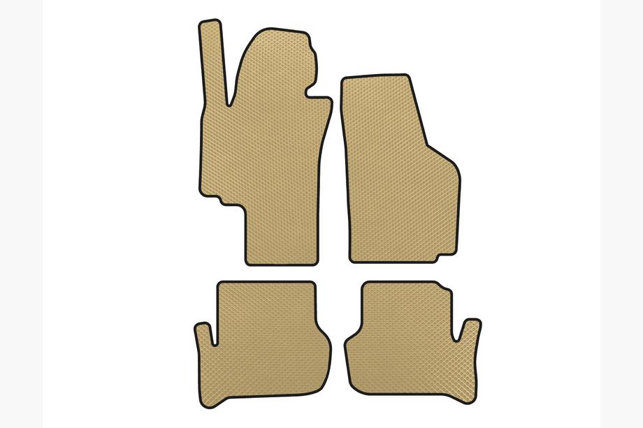 Seat Toledo 2005-2012 гг. Коврики EVA (Бежевые) Image