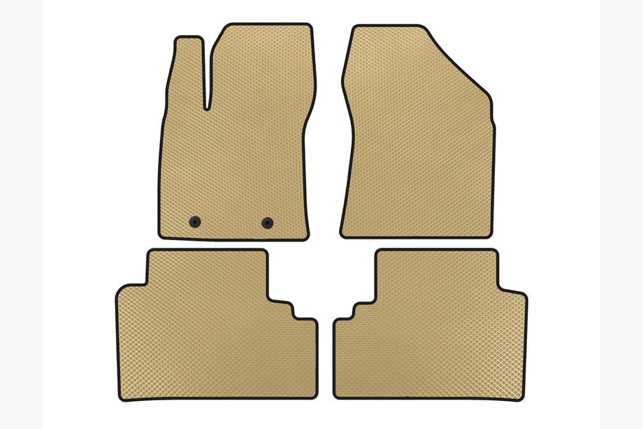 Toyota Avensis 2009-2018 гг. Коврики EVA (SD, Бежевые) Image