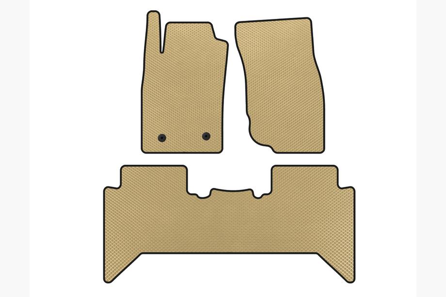Toyota Hilux 2006-2015 рр. Коврики EVA (Бежевый) Image