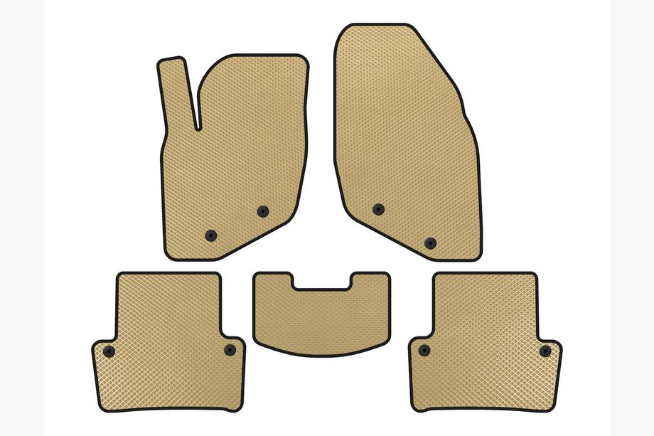 Volvo XC70 2000-2007 гг. Коврики EVA (Бежевые) Image